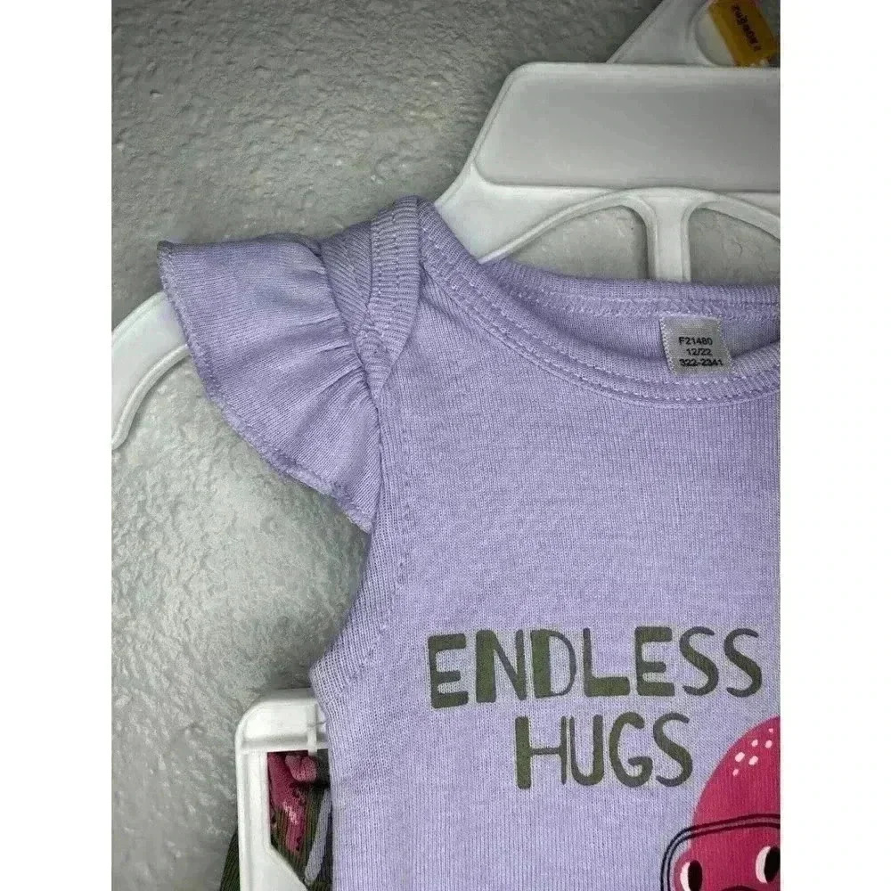 NWT, Okie Dokie Newborn Baby Girl 2 Piece Endless Hugs Octopus Outfit - Picture 3 of 11